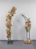 Party Decoration Wedding Arch Iron Backdrop Stand Road Lead Flower Fixed