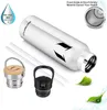 Super Sparrow Stainless Steel Water Bottle Vacuum Insulated Metal Thermos BPA Free Straw Drinking for Gym Travel Sports 211109