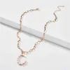 2021 Pearl Halsband Engelska Letter Alfabet Hängsmycke Halsband Goth Alloy Choker Chain Anniversary Party Christmas Smycken Gåvor för kvinnor