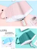 New Vinyl Folding Sun Protection Umbrellas Compact Solid Color Travel Female Rain Automatic 3 Fold Umbrella