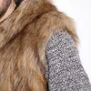 Men's Vests Winter Thicken Warm Men Hairy Faux Fur Vest Hoodie Hooded Waistcoats Sleeveless Pockets Coat Outerwear Jackets Pl2910