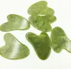 100 stücke Grün Natural Xiuyan Stone Jade Guasha Gua Sha Board Massagegerät zum Abrapptherapie Jade Roller