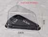 13*6 см 4 цвета прозрачная пластиковая коробка для пирога Треугольник Треугольник Кейкс Блистерные ресторан Десерт Упаковка