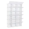 Storage Holders & Racks 12-Tier Portable 72 Pair Shoe Rack Organizer 36 Grids Tower Shelf Storage Cabinet Stand Expandable for Heels Boots Slippers White