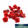 20 pièces de roses en soie, vente en gros, fleurs décoratives de mariage rouge, accessoires de décoration de maison, couronne de noël, fleurs artificielles, prix d'usine bon marché, conception experte