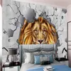 Papier peint 3D personnalisé Lion mignon avec cheveux dorés Salon Chambre à coucher Décoration de la maison Painting Moderne Fonds d'écran Mural Fonds muraux