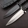 Promotion Outdoor Survival Rak Taktisk Kniv DC53 Satin / Svart Titanumbelagd Drop Point Blade Full Tang GRN Hantera knivar med KYDEX