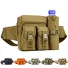 Utomhuspåsar män taktisk påse bälte midjepack väska liten ficka militär som kör camping mobiltelefon plånbok reseverktyg