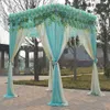 Wedding Decoration 10FTX10FTX10FT Square Canopy/Chuppah/Arbor Set Adjustable Pipe Frame With Backdrop Drape Cover Birthday Party Event props