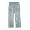 Jean Streetwear Hip Hop Denim pantalon de haute qualité femme jean vieux trou jean cassé sans fin hommes 210320255J