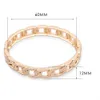 Hot Selling Zinc-alloy Golden Color Chain Charm Bangle Punk Style Fashion Cuff Bracelet for Unisex Pary Jewelry Bijoux Br-03208 Q0719