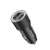 Chargeur de voiture 36W PD QC3.0 Type-C 18W en alliage d'aluminium à charge rapide pour Smartphone Samsung Huawei avec boîte de couleur DC-C8