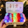 Luminous Scrunchies LED Hairband Ponytail Holder Headwear Niñas Satén elástico Sedoso Scrunchy Tie Cuerda para el cabello Accesorios para el cabello G21901 61 Z2