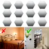 Wall Stickers 12/48pcs Hexagon Mirror DIY Art Decoration Living Room Beadroom Bathroom Home Decor Acrylic Adesivo De Parede