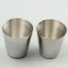 1000 Pcs 30ml Portable Stainless Steel Shot Glasses Barware Beer Wine Drinking Glass Outdoors Cup Mugs