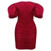 Summer Dress Party Club Celebrity Elegant Deep V Neck Bodycon Mini Clothes Women es 210515