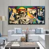 Guernica von Picasso Leinwandgemälde Reproduktionen Berühmte Leinwand Wandkunst Poster und Drucke Picasso Bilder Home Wall Decor215I