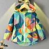 Infantil primavera otoño niños niña mariposa sudaderas con capucha chaqueta abrigo ropa bebé prendas de vestir exteriores niño niños rompevientos ropa trajes 211204