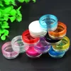 3ML Clear Base Empty Plastic Container Jars Pot 3 Gram Size For Cosmetic Cream Eye Shadow Nails Powder Jewelry Containers 5000pcs