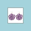 & Chandelier Jewelrydesign Rose Wood Earrings Boho Flower Dangle Earring For Women Lady Girls Fashion Statement Jewelry Christmas Gift Drop