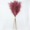 Flores decorativas grinaldas 1pc 120cm grandes pampas secas grama pantas artificiales para decoracion plantas reais decoração de casa casamento d5423045