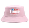 Trump 2024 Bucket Hat Fashion Unisex Summer Fisherman Cap Bomull Beach Sun Hat för president Allmänna valet Nyaste design