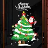 2022 Noel Duvar Stcikers Yıl Pencere Dekorasyon Noel Baba Ev Dekorasyonu PVC Vinil Duvar Çıkartmaları Moda Evi Dekorasyon 211027