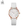 womens watches white leather band