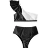 Costume da bagno europeo e americano sexy bikini diviso bikini all'ingrosso da donna in nylon colore contrasto pantaloni a vita media, slim 220106