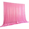 Party Backdrop Decoration Drape Big Events Bakgrundsduk Is Silk Glänsande Bröllop Bakgrund Paneler Hängande Gardiner