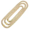 Mens Iested Chains Collana Fashion Hip Hop Hop Gold Gold Silver Miami Cuban Link Catena Collaces3349229