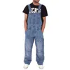 Stile Uomo Jeans larghi Pantaloni con bretelle Moda Multi-tasche Pantaloni in denim larghi Pantaloni con bretelle Salopette S-5XL 211120