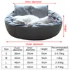 Chat Lits Meubles Lit Rond Maison Doux Long En Peluche Panier Pet Sac De Couchage Chiot Coussin Tapis Portable Fournitures Amovible Chien