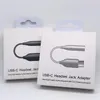 Tipo C USB-C Male a 3,5 mm Adaptador de cabos de ouvido AUX O Jack feminino para Samsung Note 10 20 Plus com ChIP9605159