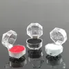 Small Transparent Acrylic Crystal Ring Box Plastic Earring Stud Storage Display Case Organizer Wedding Jewelry Holder Package Boxes Wholesale Price