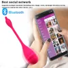 Bluetooth vibradores para mulheres app sem fio controle remoto dildo fêmea vibrador de longa distância vibrando ovo sexo brinquedos 210623