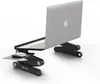 Laptop Tafel Stand Verstelbare Riser: Draagbaar met Muismat Volledig Ergonomische Mount Ultrabook MacBook Gaming Notebook Licht Gewicht Aluminium Zwart Bed