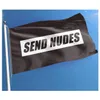 NUDES 3X5FT Bayrakları Gönder 100D Polyester Afiş Kapalı Açık Canlı Renk Yüksek Kalite Ile İki Pirinç Grommets