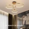 Pendant Lamps Modern Ceiling Light Luxury For Living Room Metal Circle Chandelier Decoration Dining Bedroom Lamp Indoor Lighting