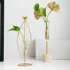 ノルディックデコレーションホームガラス花瓶プランター幾何学的なテラリウムの卓上デスクトップの水耕植物植物盆栽の植木鉢装飾ギフト210913