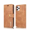 Lusso DG.Ming 2 in 1 staccabile rimovibile custodia in pelle portafoglio Cover per iPhone 14 13 12 11Pro Max XS XR 8 7 6S Plus