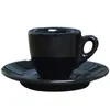 Nuova Point Professional Competition Level Esp SHOT Glass 9mm Thick Cafe Caffe Espresso Solo Mug Coffee Cup Saucer Sets