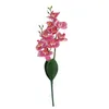 Flores decorativas Guirnaldas Hermosas mariposas Orquídea Polilla Orquídeas Decoración falsa para el hogar Accesorios de decoración de bodas Flor artificial