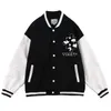 Männer Jacken Hip Hop Baseball Jacke Mantel Männer Frauen Paar Brief Ärmel Patchwork Übergroße Streetwear Bomber Varisty College Mode