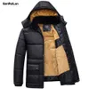 Hommes Vestes D'hiver Parkas Manteaux De Neige Capuche De Fourrure Mâle Chaud Pardessus Tops Imperméable Coupe-Vent Outwear Marque Vêtements JK18046 210518