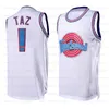 NCAA Mens Movie Space Jam 2 Jersey Królik Bugs melodie oddział D.DUCK! Taz 1/3 Tweety 22 Bill Murray 10 Koszulki do koszykówki Lola