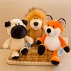 25cm Cute Soft Stuffed Animals Plush Toy Raccoon Elephant Giraffe Fox Lion Tiger Monkey Dog For Children'S Wholesale