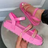 Summer Women's Sandals Fashion Casual Shoes Breattable Flat Outdoor Leisure Sequins