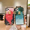 Square Marble Epoxy Phone Cases Metal Designer Shockproof Protector for iPhone 12 pro max Mini 11 11pro X Xs XR 7 7p 8 8plus SE 25 Designs