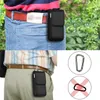 Universal Sport Voyage Randonnée Camping Étuis robustes Nylon Taille verticale Sac de transport Pochette pour téléphone 3,5-6,8 pouces iPhone 12 Pro Max Samsung S21 Ultra Huawei MOTO LG